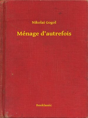 cover image of Ménage d'autrefois